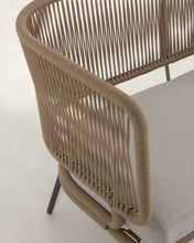 Load image into Gallery viewer, Nadin 2 seater sofa in beige cord with galvanised steel legs, 135 cm - image 9