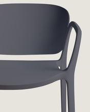 Load image into Gallery viewer, Ania stackable outdoor chair in dark grey - image 6