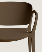 Load image into Gallery viewer, Ania stackable outdoor chair in dark brown - image 6