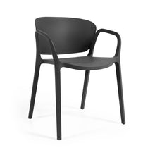 Load image into Gallery viewer, Ania stackable outdoor chair in black
