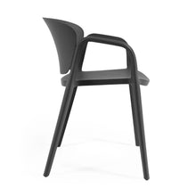 Load image into Gallery viewer, Ania stackable outdoor chair in black - image 2