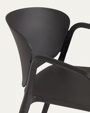 Load image into Gallery viewer, Ania stackable outdoor chair in black - image 8