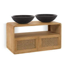 Load image into Gallery viewer, Sabiela solid teak bathroom cabinet 86 x 45 cm - image 3