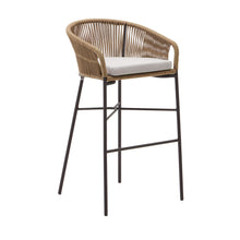 Load image into Gallery viewer, Yanet rope stool in beige 80 cm in height
