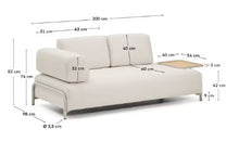 Load image into Gallery viewer, Compo Sofa Beige Chenille - Large Tray