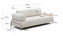 Load image into Gallery viewer, Compo Sofa Beige Chenille - Large Tray