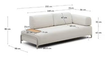 Load image into Gallery viewer, Compo Sofa Beige Chenille - Small Tray