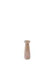 Load image into Gallery viewer, Magan small beige travertine candle holder - image 2