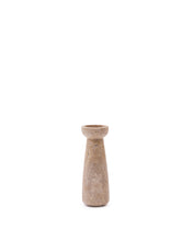 Load image into Gallery viewer, Magan large beige travertine candle holder - image 2