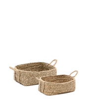 Load image into Gallery viewer, Milly set of 2 natural fibre baskets, 32 x 20 cm / 34 x 20 cm