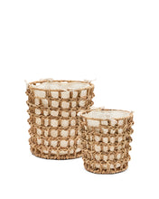 Load image into Gallery viewer, Dilam set of 2 natural fibre baskets, Ø 30 cm / Ø 38 cm