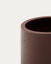 Load image into Gallery viewer, Calun maroon cement planter Ø 32cm - image 6