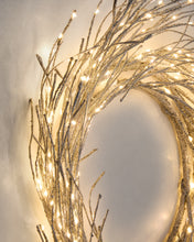 Load image into Gallery viewer, Bria luminous silver-coloured wreath, Ø 60 cm - image 4
