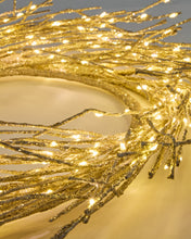 Load image into Gallery viewer, Bria luminous gold-coloured wreath, Ø60 cm - image 3