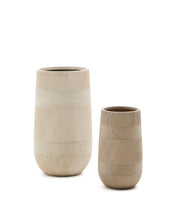 Load image into Gallery viewer, Tival beige cement-effect planter Ø 45 cm / Ø 32 cm