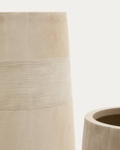 Load image into Gallery viewer, Tival beige cement-effect planter Ø 45 cm / Ø 32 cm - image 5