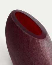 Load image into Gallery viewer, Rovena burgundy glass vase 43.5 cm - image 5