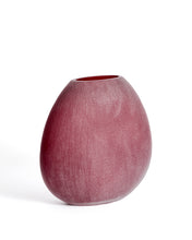 Load image into Gallery viewer, Rovena burgundy glass vase 33.5 cm