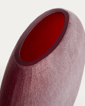 Load image into Gallery viewer, Rovena burgundy glass vase 33.5 cm - image 6