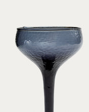 Load image into Gallery viewer, Sileia wine glass made of blue recycled glass - image 6