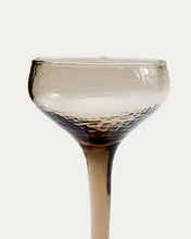 Load image into Gallery viewer, Sileia wine glass made of brown recycled glass - image 6
