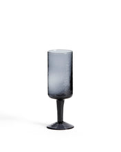 Load image into Gallery viewer, Obila wine glass made of blue recycled glass
