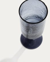 Load image into Gallery viewer, Obila wine glass made of blue recycled glass - image 5