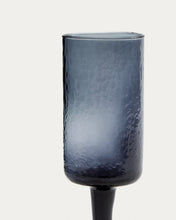 Load image into Gallery viewer, Obila wine glass made of blue recycled glass - image 6