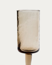 Load image into Gallery viewer, Obila wine glass made of brown recycled glass - image 6