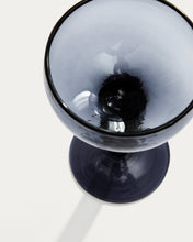 Load image into Gallery viewer, Vinea wine glass made of blue recycled glass - image 6