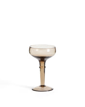 Load image into Gallery viewer, Vinea wine glass made of brown recycled glass