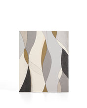Load image into Gallery viewer, Marvilo grey and mustard abstract canvas 80 x 100cm