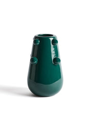 Load image into Gallery viewer, Odra vase in dark green ceramic with glossy finish 25.5cm