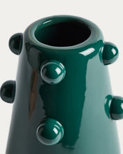 Load image into Gallery viewer, Odra vase in dark green ceramic with glossy finish 25.5cm - image 4