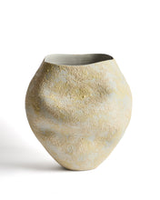 Load image into Gallery viewer, Medira ecru and yellow ceramic vase 35.5cm