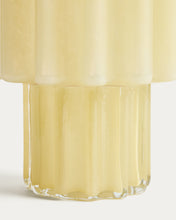 Load image into Gallery viewer, Cristila yellow glass vase 25cm - image 6