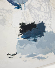 Load image into Gallery viewer, Erale grey and blue hand-painted abstract picture 80 x 100cm - image 4