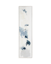 Load image into Gallery viewer, Erale grey and blue hand-painted abstract picture 47 x 182cm
