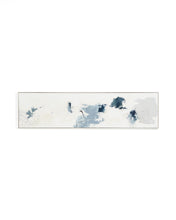 Load image into Gallery viewer, Erale grey and blue hand-painted abstract picture 47 x 182cm - image 2