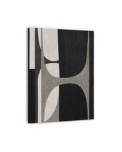 Load image into Gallery viewer, Onure black and white abstract picture 80 x 100cm - image 3