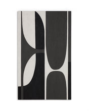 Load image into Gallery viewer, Onure black and white abstract picture 120 x 200cm