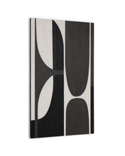 Load image into Gallery viewer, Onure black and white abstract picture 120 x 200cm - image 3