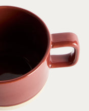 Load image into Gallery viewer, Doren burgundy ceramic mug - image 6