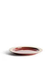Load image into Gallery viewer, Doren burgundy ceramic dessert plate