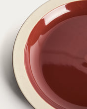 Load image into Gallery viewer, Doren burgundy ceramic plate - image 6
