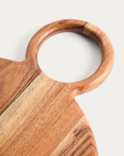 Load image into Gallery viewer, Dalme acacia wood serving board Ø26.5cm - image 3