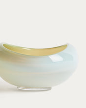 Load image into Gallery viewer, Nodila white glass centrepiece 30 x 21cm - image 6