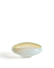 Load image into Gallery viewer, Nodila white glass centrepiece 19 x 14cm
