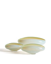 Load image into Gallery viewer, Nodila white glass centrepiece 19 x 14cm - image 2