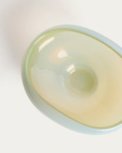 Load image into Gallery viewer, Nodila white glass centrepiece 19 x 14cm - image 6
